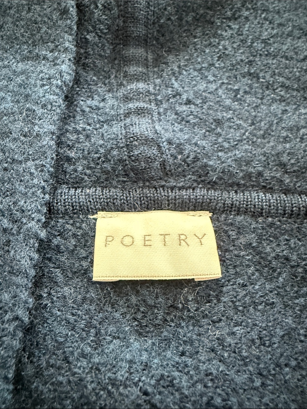 Poetry Navy Hooded Button Cardigan - Picture 2 of 4